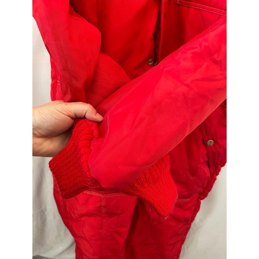 Vintage RefrigiWear Garment Red Insulated Overall/Suit - Picture 13 of 14